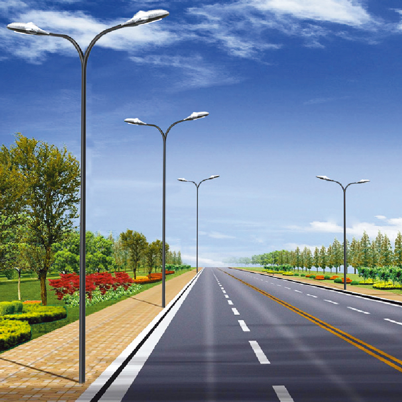 عمود طريق مخروطي من الألومنيوم بذراع مزدوج NILE