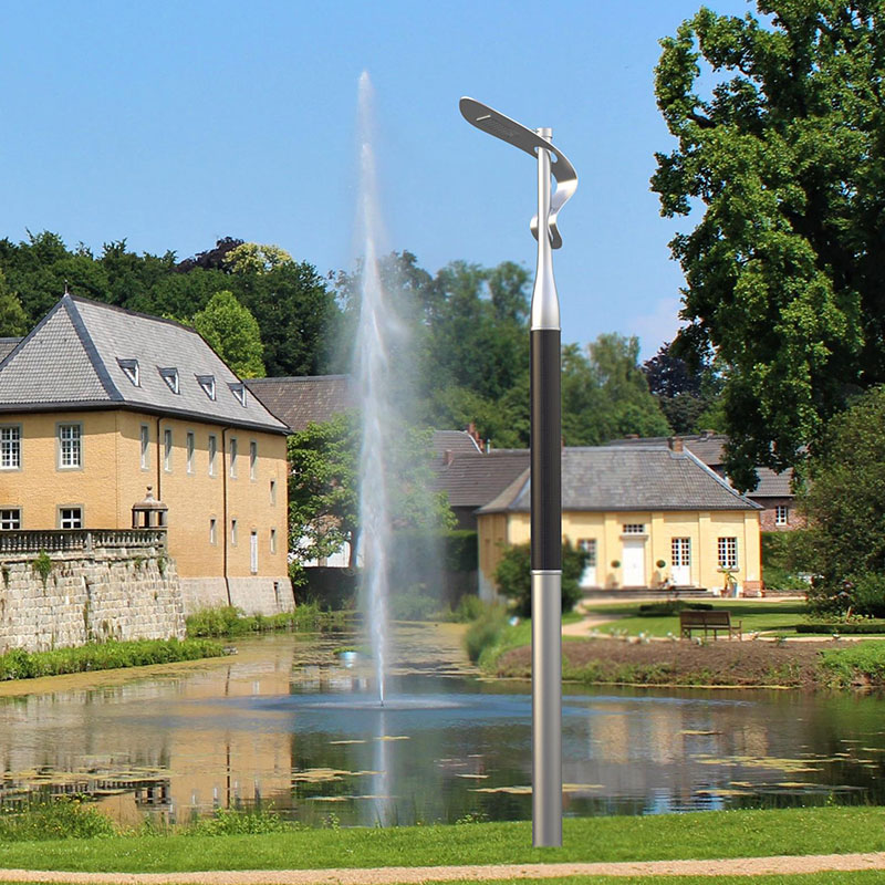 عمود إضاءة شمسي مرن من الألومنيوم HJT من ELDA