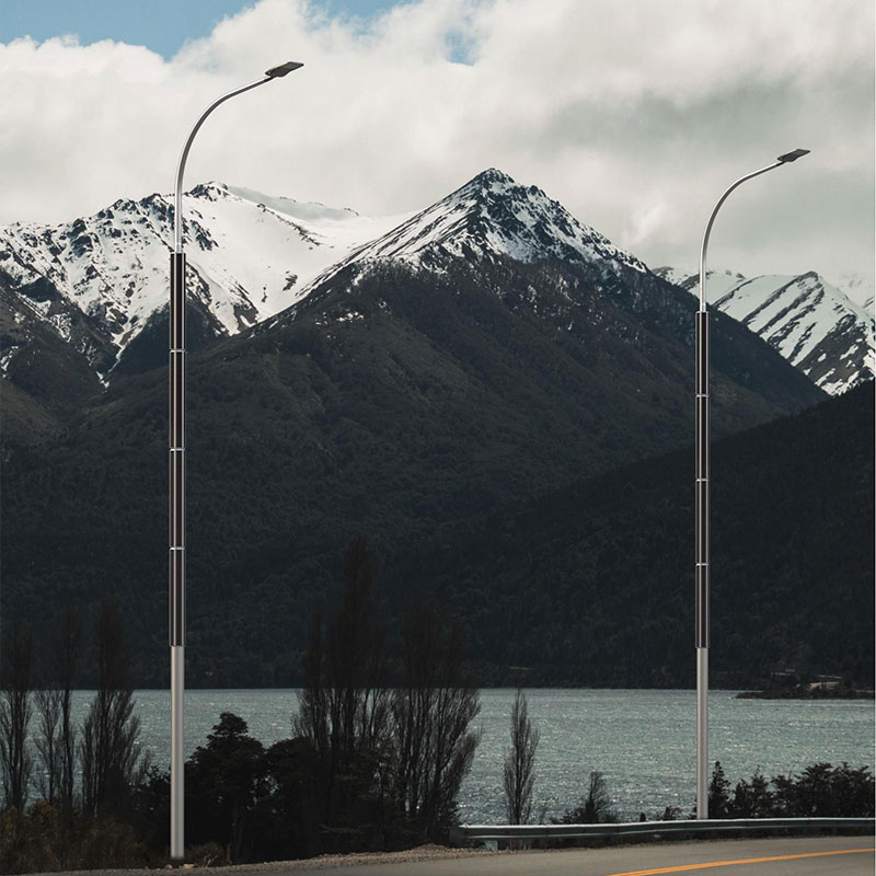 عمود إضاءة شمسي HJT مرن مقاوم للتآكل GYULA