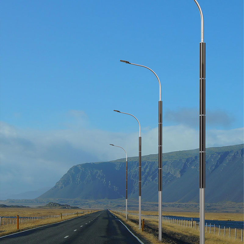 عمود إضاءة شمسي من السيليكون أحادي البلورة من الألومنيوم IMOLA