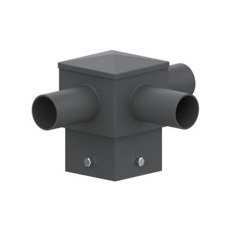 مُركِّب عمود إضاءة أفقي مربع مقاس 5 بوصات