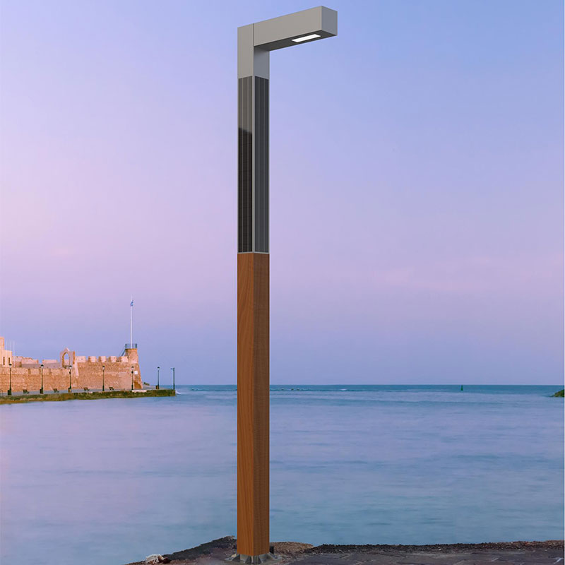 MONDSEE عمود شمسي  رش مسحوق معدن الألومنيوم 