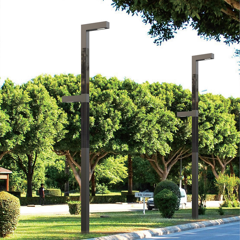 عمود الإضاءة الشمسية رش مسحوق معدني من الألومنيوم EMDEN