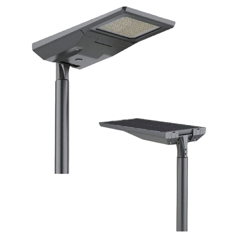 عمود الإضاءة الشمسية رش مسحوق معدني من الألومنيوم ISNY